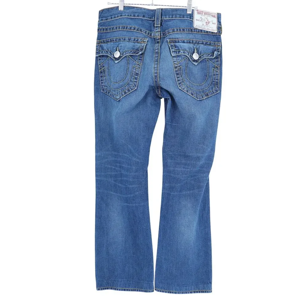 TRUE RELIGION Straight Leg Jeans Blue Vintage Y2k Medium Wash Men's 36
